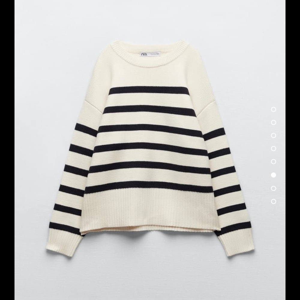 Zara striped knit sweater